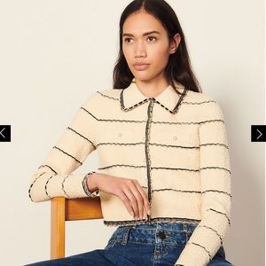 SANDRO short jacket-style coatigan